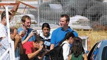 <B>EN MAJADAHONDA</B>. Los peñistas alemanes, en el entrenamiento.