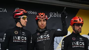 INEOS destaca el "mega trabajo" de Egan Bernal en la segunda etapa de O Gran Camiño.