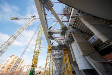 Vista de las obras en el exterior. 