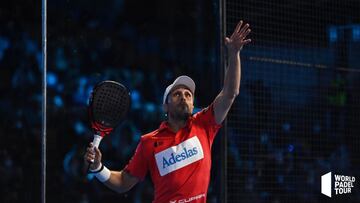 Fenando Belastegu&iacute;n durante un encuentro de World Padel Tour.