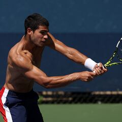 Carlos Alcaraz, fino y en forma antes del US Open