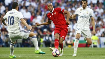 Nzonzi contra el Madrid.