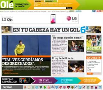 Portadas de la prensa extranjera