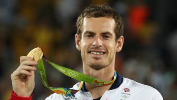 Murray con la medalla de oro. 