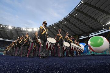 Ceremonia de apertura de la Euro 2020 en el estadio Olí­mpico de Roma.