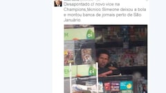 Viral: Brazilian newsagent is Diego Simeone's spitting image