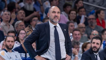 Chus Mateo, en el tercer partido ante el Valencia Basket.