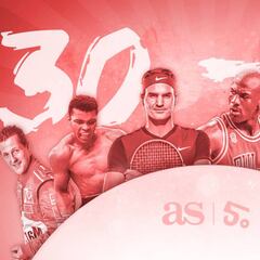 Los 50 mejores deportistas mundiales: hoy, del 30 al 21