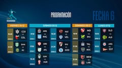 Copa de la Liga Profesional: horarios, partidos y fixture de la fecha 6