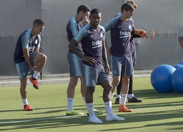 El Barça prepara en UCLA su partido contra el Tottenham