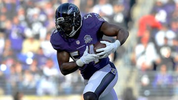 El linebacker Zach Orr durante su etapa con los Baltimore Ravens.