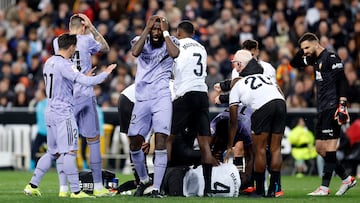 Instante de la lesión de Diakhaby.