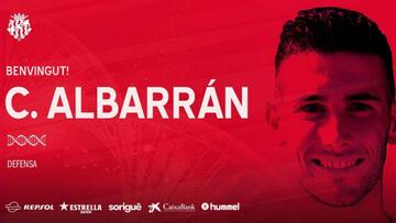 Carlos Albarrán firma por el Nàstic hasta 2021