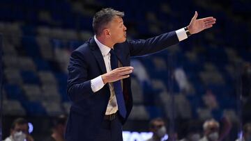 Sarunas Jasikevicius, durante el partido de la 16ª jornada de la Euroliga que ha enfrentado al Anadolu Efes y al Barcelona