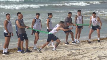 Rayados no baja su intensidad en la pretemporada: ya trabajaron en la playa