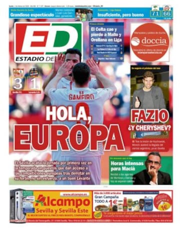 Portadas de la prensa mundial