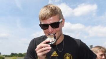 Kroos, en la celebración del Mundial de Alemania.