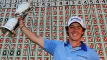 <b>GANADOR. </b>Rory McIlroy ante el marcador final del US Open que demuestra su superioridad (-16 ).