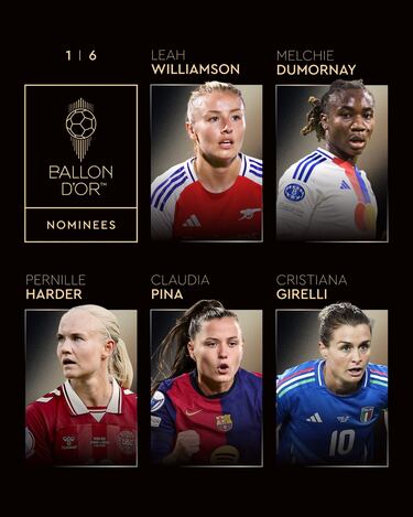 Estos son los nominados al Balón de Oro 2025