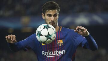 El centrocampista portugu&eacute;s del Barcelona, Andr&eacute; Gomes, durante un partido.