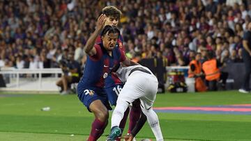 Koundé, en el Gamper de este martes.