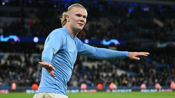 El delantero noruego Erling Haaland disfruta del gran momento que vive actualmente con Manchester City en Premier League y en la Champions.