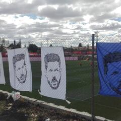 El Cerro se llena de fotos de Simeone en apoyo al técnico