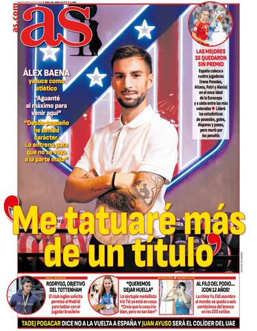 Las portadas de AS de julio