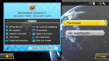 III Torneo Semanal del Campeonato Nacional Mario Kart 8 Deluxe