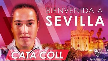 Cata Coll ya es jugadora del Sevilla.