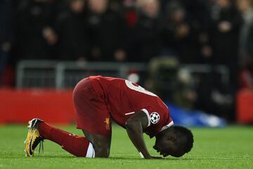 3-0. Sadio Mane celebró el tercer gol.