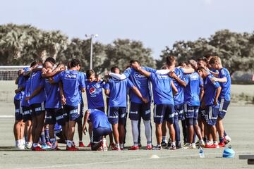 Millonarios entrenó en el Omni Champions Gate de Orlando antes de disputar el partido amistoso ante Atlético Nacional por la Florida Cup.