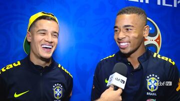 Coutinho y Gabriel Jesus explican los golazos ante Ecuador