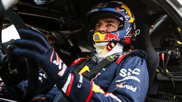 Sainz Carlos (esp), Mini, X-Raid Mini JCW Team, Auto, portrait during the shakedown of the Dakar 2021 in Jeddah, Saudi Arabia on December 31, 2021 - Photo Florent Gooden / DPPI AFP7 31/12/2020 ONLY FOR USE IN SPAIN
