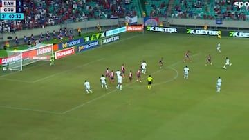 El conjunto de Belo Horizonte se impone 2-1 ante Bahia. El colombiano anota su primer gol en el club, y el delantero brasileño marca con un potente disparo desde fuera del área.