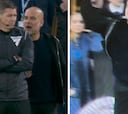 Guardiola pierde los papeles con el cuarto árbitro: ¡hay hasta contacto físico!
