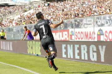 Futbol, Colo Colo vs Universidad Catolica
Quinta fecha, campeonato de Clausura 2016/17
El jugador de Colo Colo Esteban Paredes celebra su gol contra Universidad Catolica durante el partido de primera division disputado en el estadio Monumental de Santiago, Chile.
04/03/2017
Ramon Monroy/Photosport
*************

Football, Colo Colo vs Universidad Catolica
Fifth date, Clousure Championship 2016/17
Colo Colo's player Esteban Paredes celebrates after scoring against Universidad Catolica during the first division football match at the Monuemnatl stadium in Santiago, Chile.
04/03/2017
Ramon Monroy/Photosport