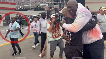 Colombian singer J Balvin went to greet friend and former NBA star Michael Jordan at a Nascar race in Bristol, but Jordan’s bodyguard didn’t recognize him.