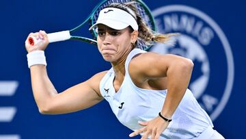 Jessica Bouzas, contra Victoria Mboko en Montreal.