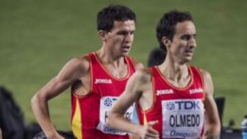 Manuel Olmedo, en los Mundiales de Daegu.