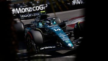 Fernando Alonso (Aston Martin AMR23). Montecarlo, Mónaco. F1 2023.