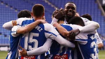 Alegr&iacute;a del Espanyol ante el Fuenlabrada.