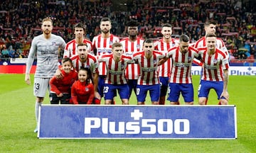 Equipo del Atlético de Madrid.