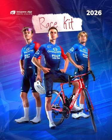 Los nuevos maillots del ciclismo para 2026: Movistar e Ineos de blanco...