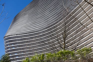 Imagen de la fachada exterior del nuevo Santiago Bernabéu.