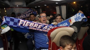 AS vivi&oacute; con los hinchas del Fuenlabrada el trayecto en autob&uacute;s hasta al Bernab&eacute;u, una fiesta al grito de &ldquo;&iexcl;S&iacute; se puede!&rdquo;.