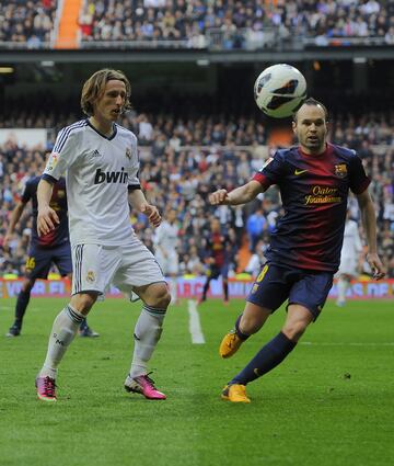 Modric disputa su primer Clásico con el Real Madrid.