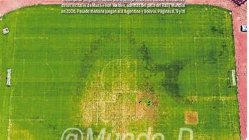 Así está el campo en el que jugará Argentina ante Bolivia