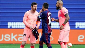 El espectacular pase gol de Vidal a Messi ante el Eibar