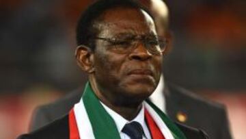 El presidente de Guinea Ecuatorial Teodoro Obiang Nguema